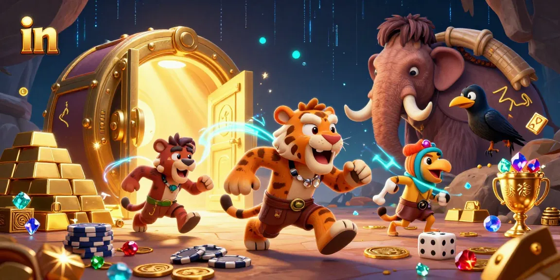 Engage in thrilling gaming adventures in a prehistoric casino filled with treasures.