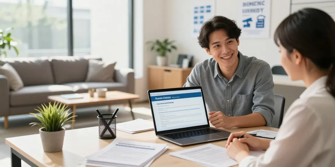 Get a $700 loan online with RadCred in a welcoming consultation scene.